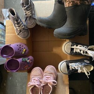 Vans Pink Glitter Kids Sneakers